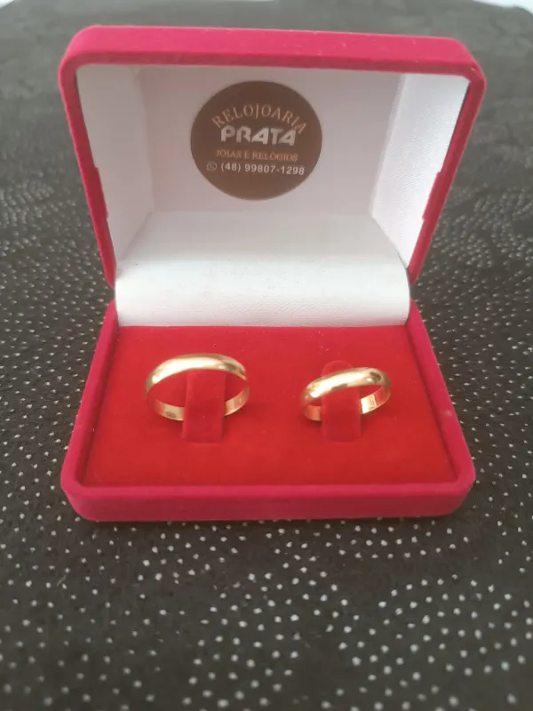 Aliança em ouro 18k | Relojoaria prata