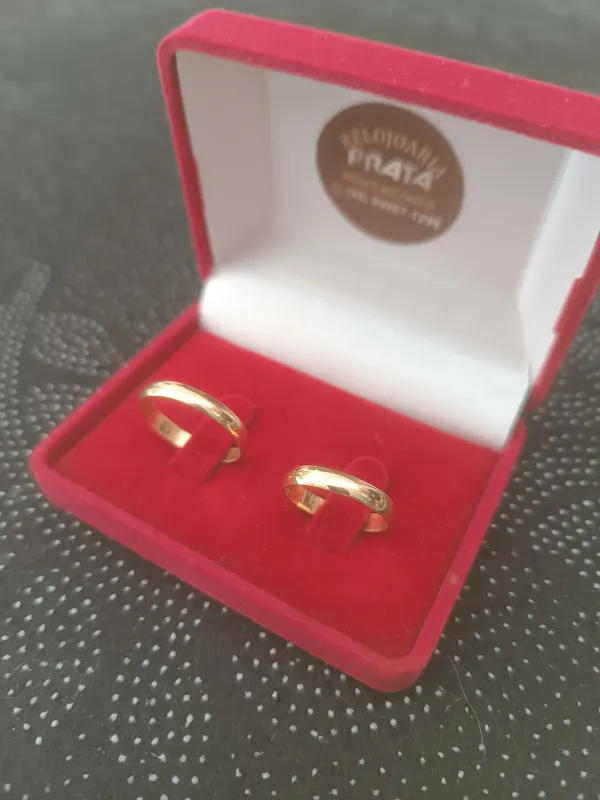 Aliança em ouro 18k | Relojoaria prata
