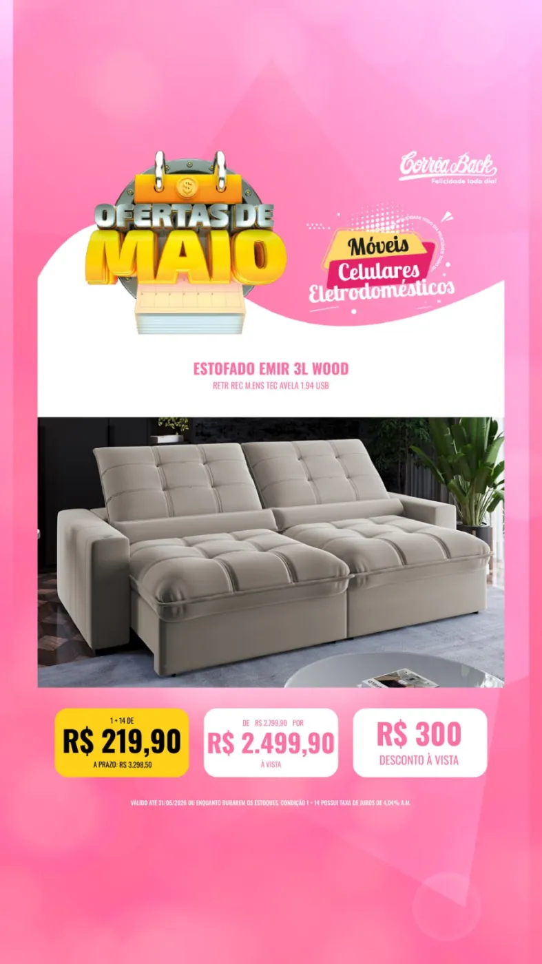 Estofado Emir 3L Wood | CORRÊA BACK
